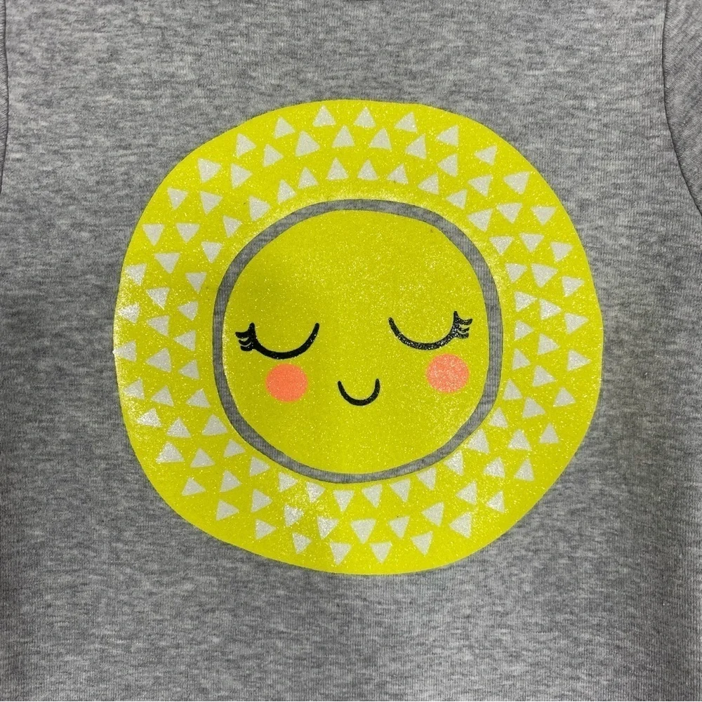 Carter’s Girls Cup Sleeve Glittery Sun Tee